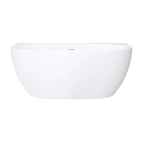 Keeto Back-To-Wall Acrylic Bath with Overflow, 1500mm fienza