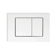 R&T In Wall White Push Plate Poseidonbk