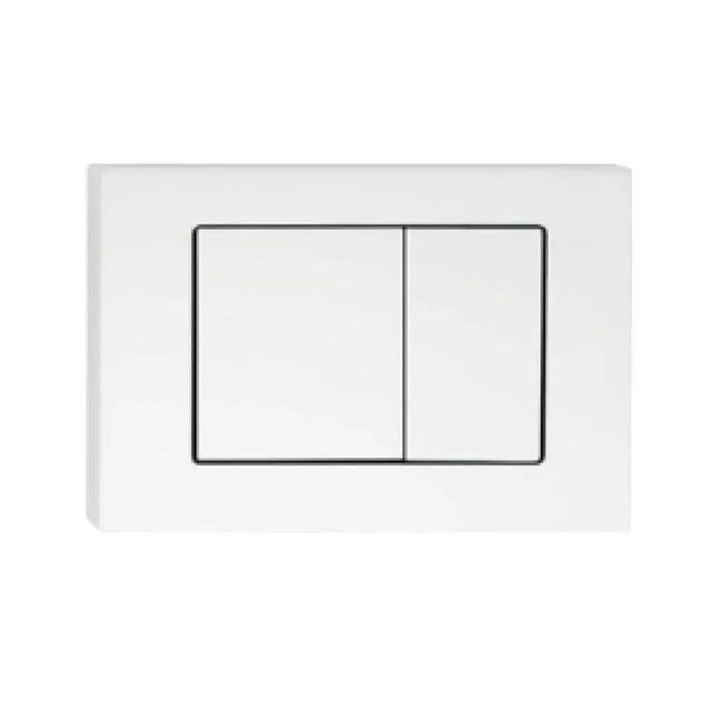 R&T In Wall White Push Plate Poseidonbk