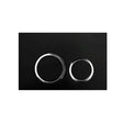 R&T In Wall Black Push Plate Poseidonbk
