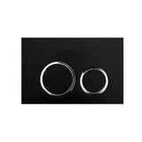 R&T In Wall Black Push Plate Poseidonbk