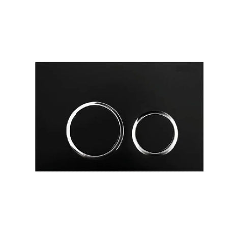 R&T In Wall Black Push Plate Poseidonbk