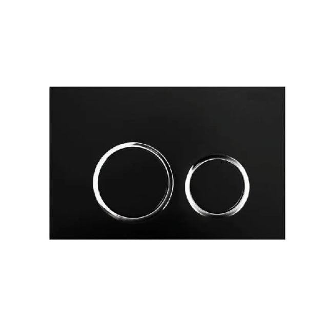 R&T In Wall Black Push Plate Poseidonbk