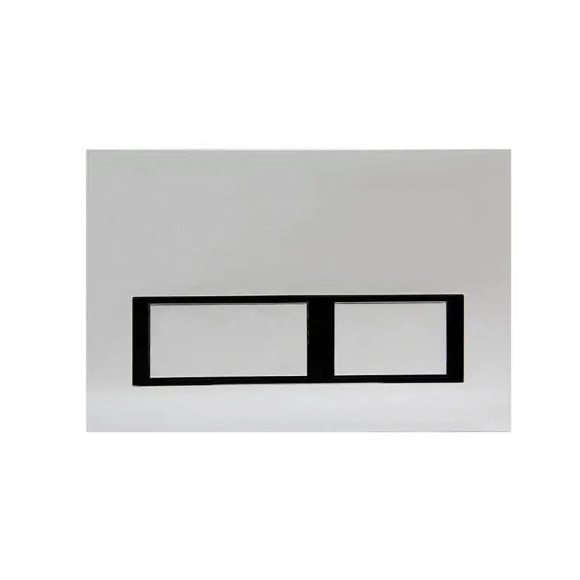 R&T In Wall Chrome Push Plate Poseidonbk