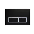 R&T In Wall Matte Black Push Plate Poseidonbk
