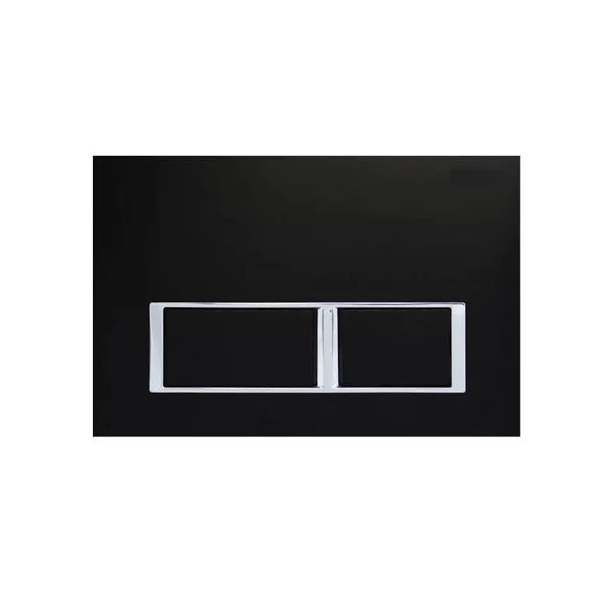 R&T In Wall Matte Black Push Plate Poseidonbk