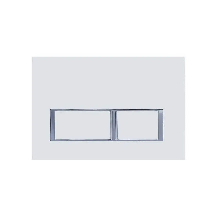 R&T In Wall Gloss White Push Plate Poseidonbk