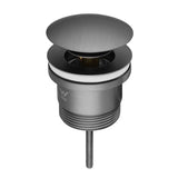 40mm Gun Metal Pop Up Waste Universal Non Overflow Aquaperla