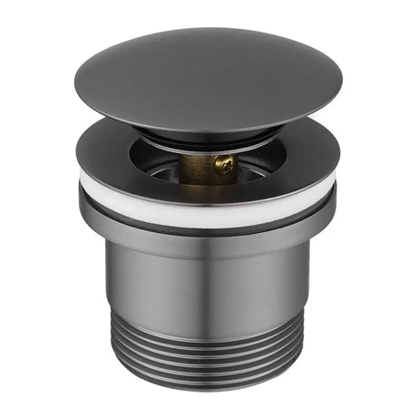 40mm Gun Metal Pop Up Waste Universal Non Overflow Aquaperla