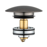 40mm Gun Metal Pop Up Waste Universal Non Overflow Aquaperla