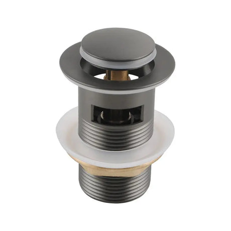 32mm Gun Metal Pop Up Waste Overflow Aquaperla
