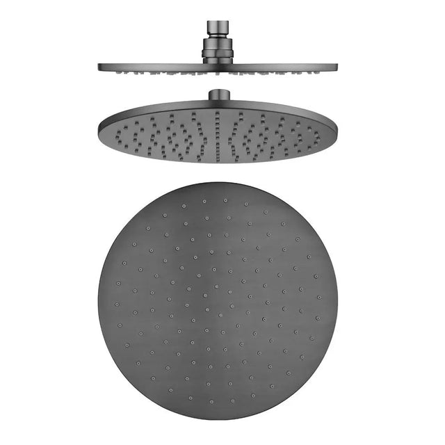 250mm Gunmetal Shower Head Aquaperla