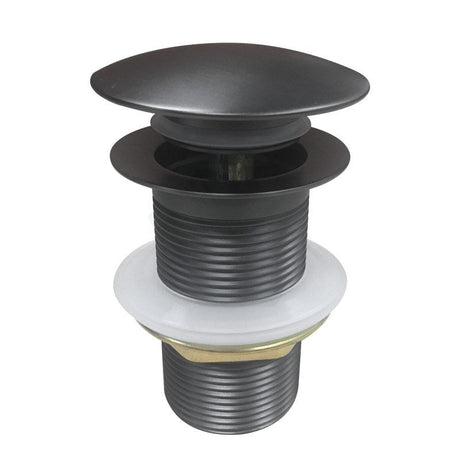 32mm Gun Metal Pop Up Waste Non Overflow Aquaperla