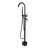 Gunmetal Freestanding Tap with Handheld Shower Aquaperla