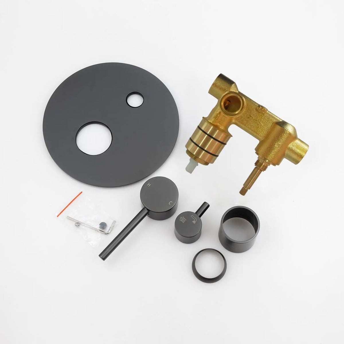 LUCID PIN - Gunmetal Diverter Mixer Aquaperla