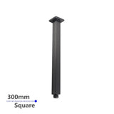 300mm Gunmetal Ceiling Shower Arm Aquaperla