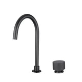 MOON - Brushed Gun Metal Grey Swivel Basin Mixer Aquaperla