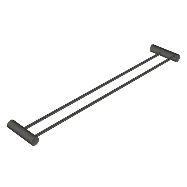 600mm Gunmetal Double Towel Rail Aquaperla