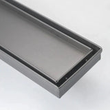 Wide Gun Metal Tile Insert Floor Grate 600~3000 (L) X 100 (W) MM Somer