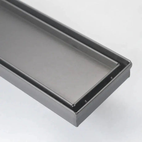 Wide Gun Metal Tile Insert Floor Grate 600~3000 (L) X 100 (W) MM Somer