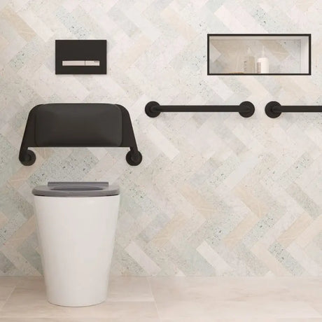 Accessible Care 450mm Grab Rail, Matte Black fienza