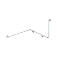 90° Accessible Left-Hand Wrap Around Grab Rail, Stainless Steel fienza