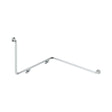 90° Accessible Right-Hand Wrap Around Grab Rail, Stainless Steel fienza