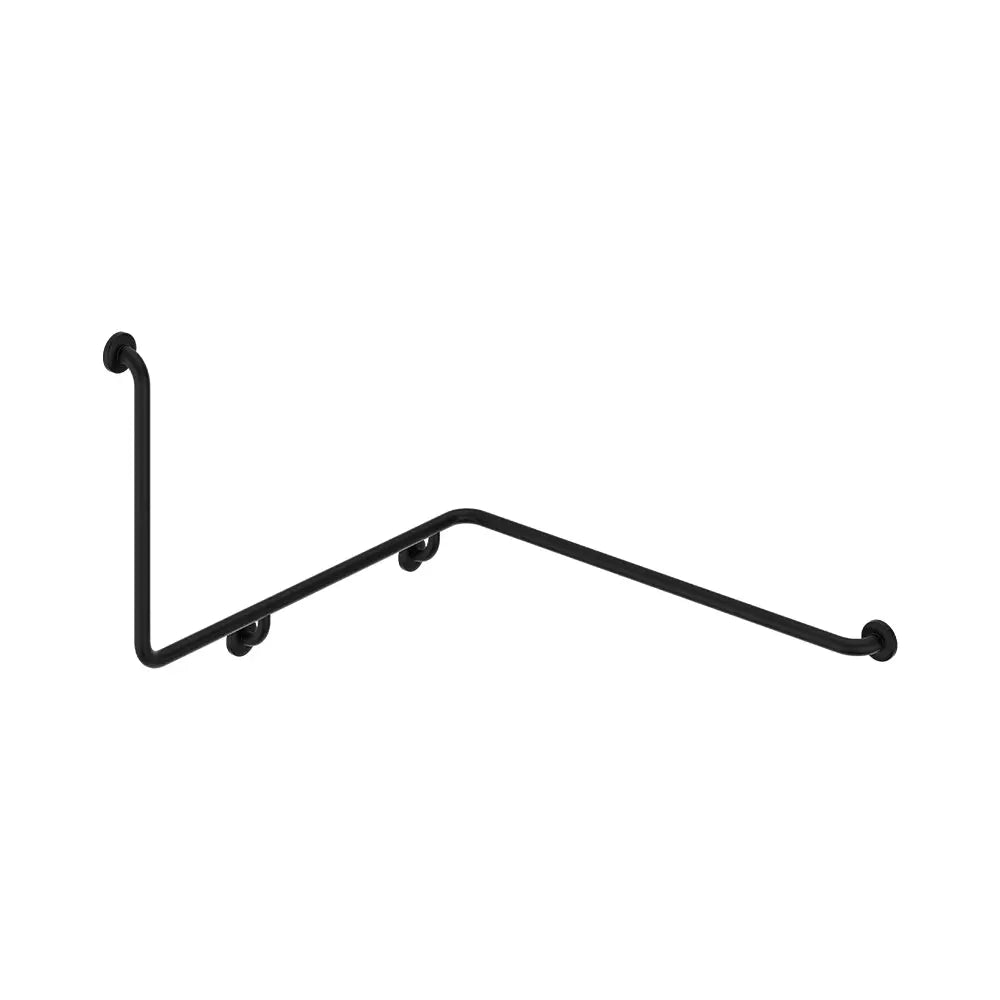 90° Accessible Right-Hand Wrap Around Grab Rail, Matte Black fienza