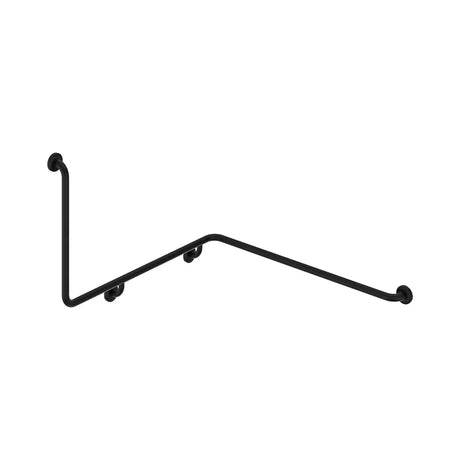 90° Accessible Right-Hand Wrap Around Grab Rail, Matte Black fienza