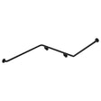 140° Accessible Left-Hand Grab Rail, Matte Black fienza