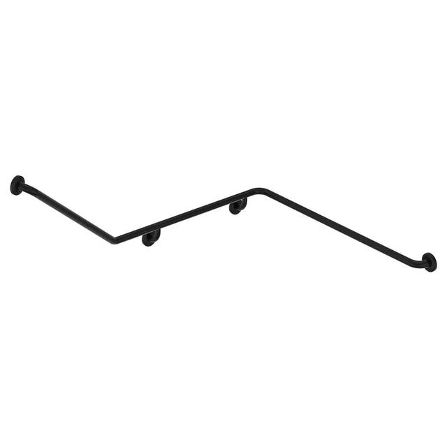 140° Accessible Right-Hand Grab Rail, Matte Black fienza