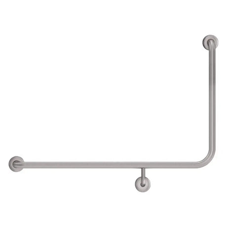 90° Accessible Care Left-Hand Grab Rail, Stainless Steel fienza