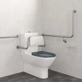90° Accessible Care Left-Hand Grab Rail, Stainless Steel fienza