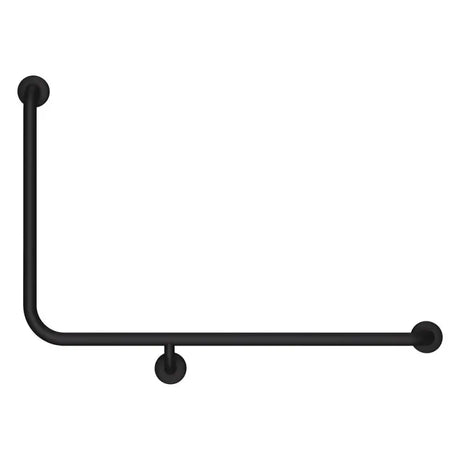 90° Accessible Care Right-Hand Grab Rail, Matte Black fienza