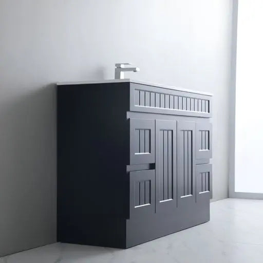 ACACIA SHAKER PVC Floor Vanity 1200mm (Single Bowl) Poseidon