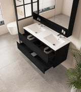 HERA 1200mm Wall-Hung Vanity - Black Oak mercioaustralia