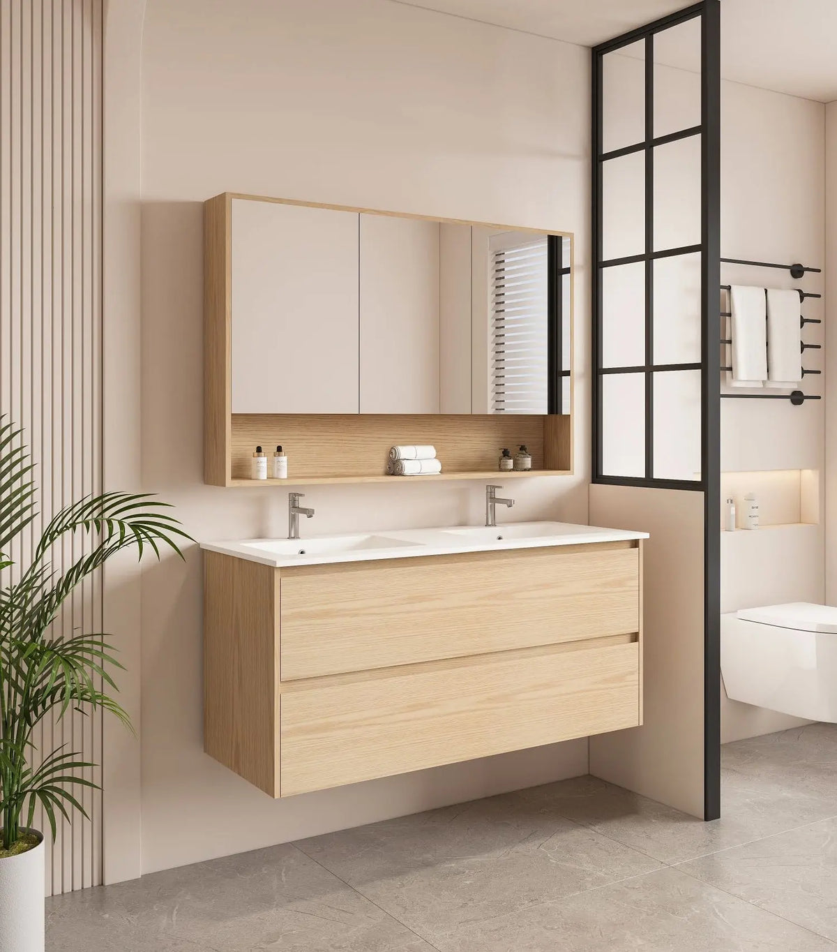 HERA 1200mm Wall-Hung Vanity - Tas Oak mercioaustralia