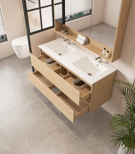 HERA 1200mm Wall-Hung Vanity - Tas Oak mercioaustralia