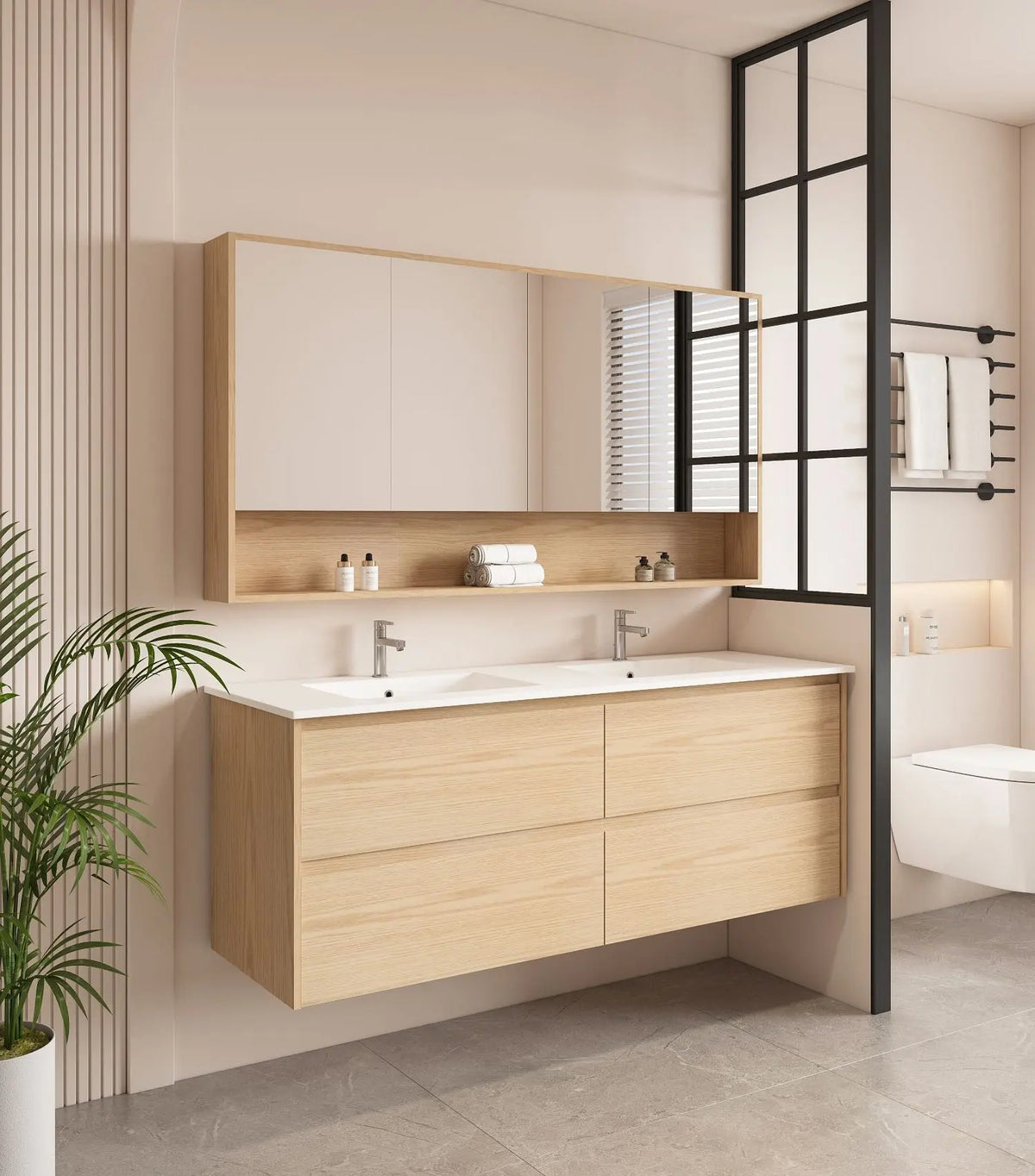HERA 1500mm Wall-Hung Vanity - Tas Oak mercioaustralia