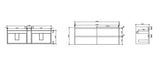 HERA 1500mm Wall-Hung Vanity - Tas Oak mercioaustralia