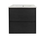 HERA 600mm Wall-Hung Vanity - Black Oak mercioaustralia