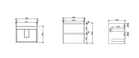 HERA 600mm Wall-Hung Vanity - Tas Oak mercioaustralia