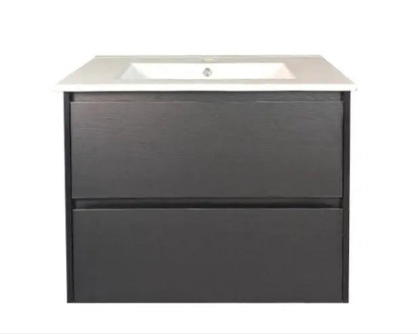 HERA 750mm Wall-Hung Vanity - Black Oak mercioaustralia