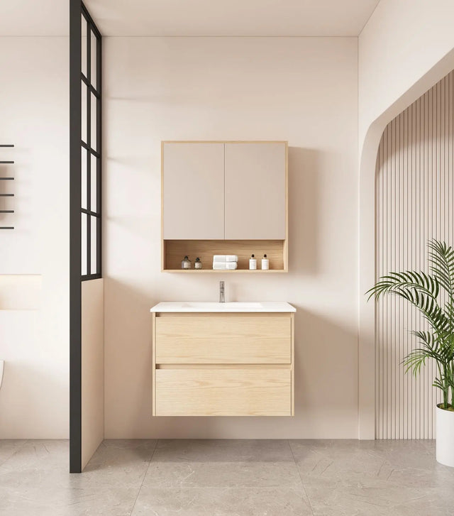 HERA 750mm Wall-Hung Vanity - Tas Oak mercioaustralia