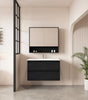 HERA 900mm Wall-Hung Vanity - Black Oak mercioaustralia