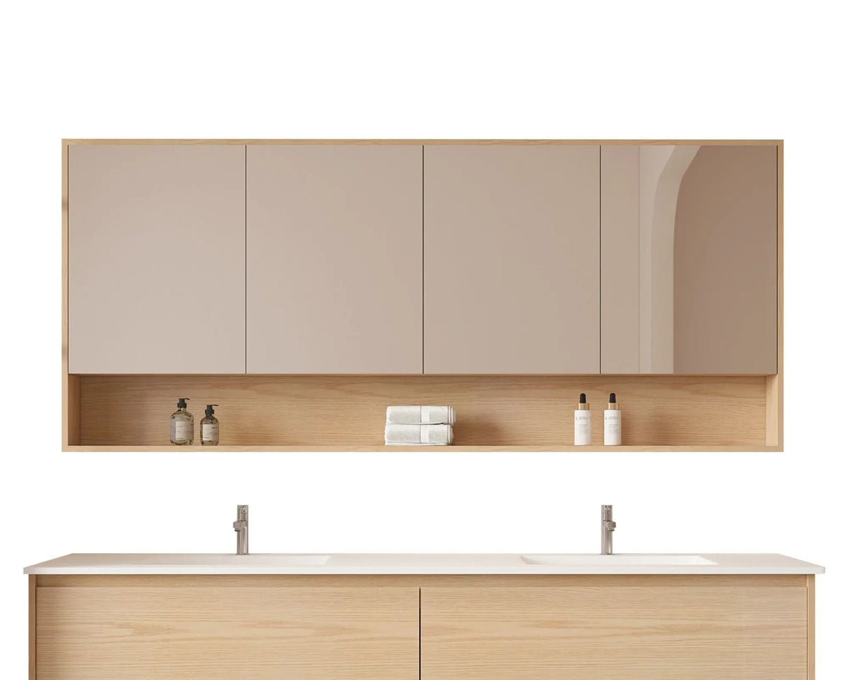 HERA 1800mm Shaving Cabinet - Tas Oak mercioaustralia