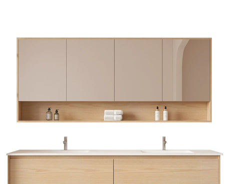 HERA 1800mm Shaving Cabinet - Tas Oak mercioaustralia