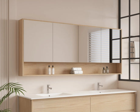 HERA 1800mm Shaving Cabinet - Tas Oak mercioaustralia
