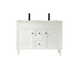 Harrington Floor PVC Cabinet Vanity 1200mm (Matte White) (Double Bowl) Poseidon