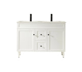 Harrington Floor PVC Cabinet Vanity 1200mm (Matte White) (Double Bowl) Poseidon